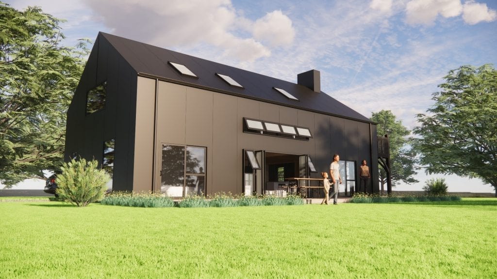 New Zealand timber used for custom barn homes